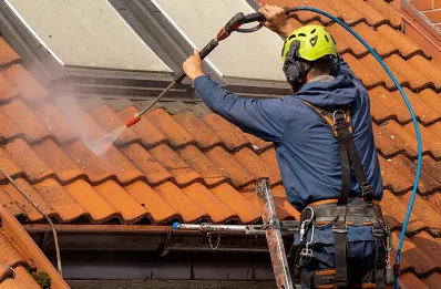 Démoussage et hydrofuge de toiture à Tallans
